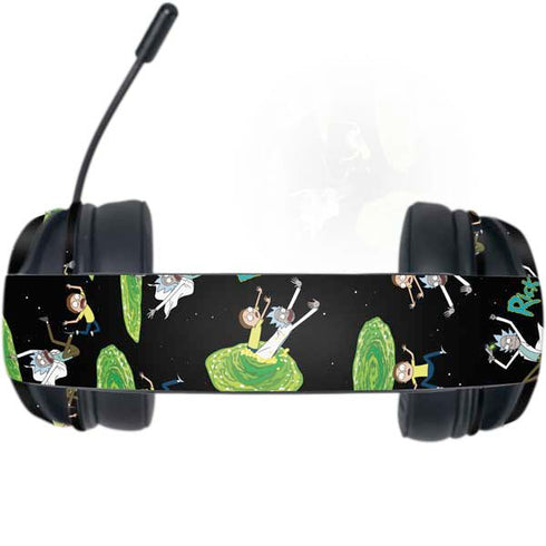 Adult Swim Rick and Morty Portal Pattern Razer Kraken X Skin